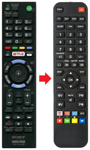 Telecomando adatto per sony - telecomando,
